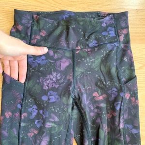 Lululemon HR Running Floral Print Leggings